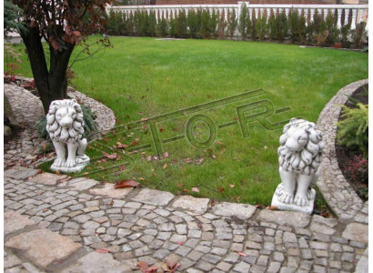 Décoration de jardin Statue de lion Sculpture Figurines de la nature Sculptures Designer